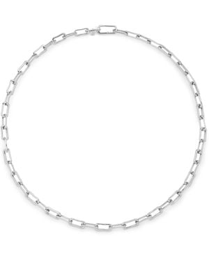 Monica Vinader Sterling Alta Mini Chain Necklace - Metallic