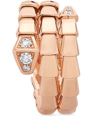 BVLGARI And Diamond Serpenti Viper Ring - Pink