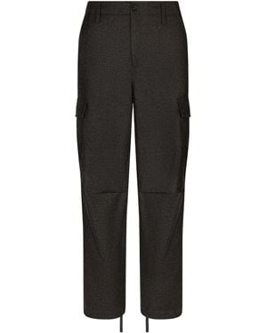 Dolce & Gabbana Wool Cargo Trousers - Black