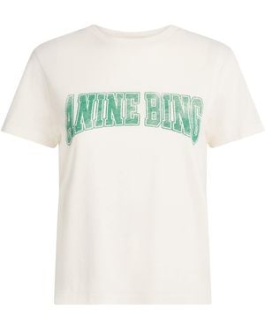 Anine Bing Cotton Shelley T-Shirt - Green