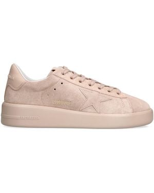 Golden Goose Suede Pure Star Trainers - Pink