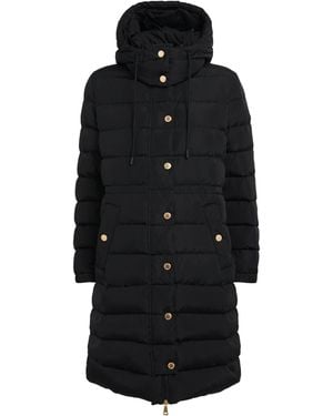 Weekend by Maxmara Down Quilted Longline Jacket - Black