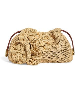 Ulla Johnson Floral Lali Clutch Bag - Metallic