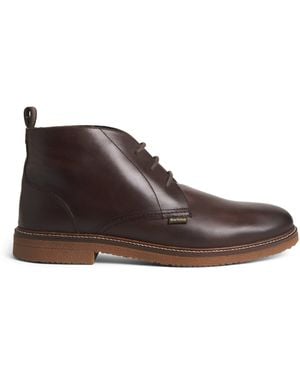 Barbour Leather Kirkstone Desert Boots - Brown