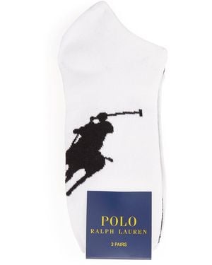 Polo Ralph Lauren Big Polo Pony Socks - White