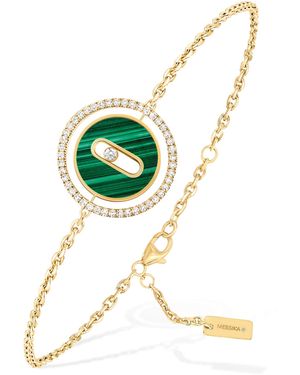 Messika Lucky Move, Diamond And Malachite Bracelet - Green