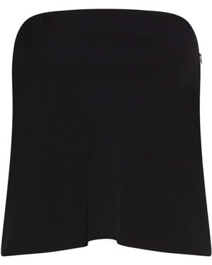 Marella Satin Bustier Top - Black
