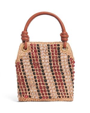 Veronica Beard Small Beaded Slouch Bag - Pink