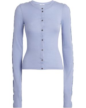 Birrot Lyocell-Wool Line Cardigan - Blue