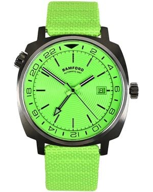 BAMFORD LONDON Stainless Steel Gmt Electric Watch - Green