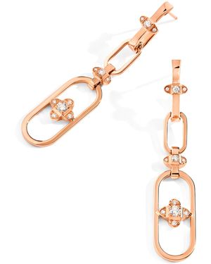 Marli New York And Diamond Tip-Top Link Drop Earrings - Metallic