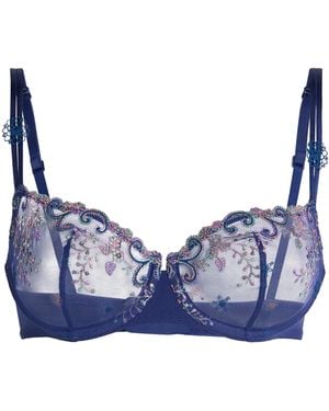Simone Perele Delice Half Cup Bra - Blue