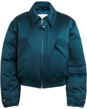 Victoria Beckham Down Bomber Jacket - Blue