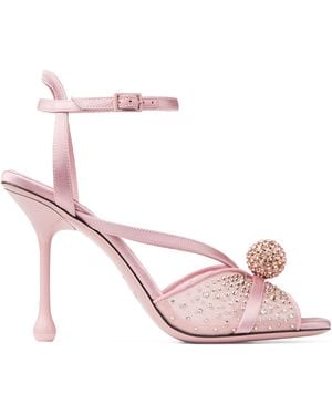 Jimmy Choo Sarai 95 Heeled Sandals - Pink