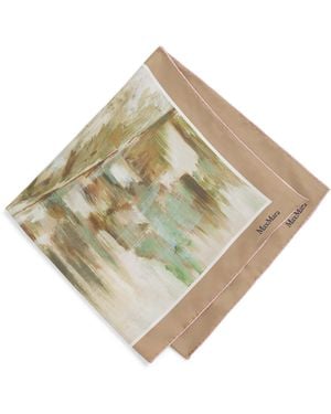 Max Mara Silk Scarf - Natural