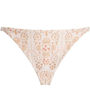 Agua Bendita Embellished Palmira Play Bikini Bottoms - Natural