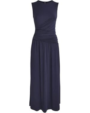 PAIGE Draped Bonita Midi Dress - Blue