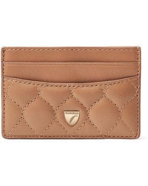 Aspinal of London Leather Slim Card Holder - Brown