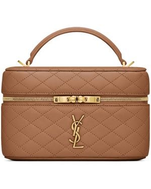 Saint Laurent Gaby Vanity Bag - Brown