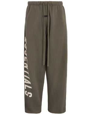 Fear Of God Cotton-Blend Wide-Leg Joggers - Green