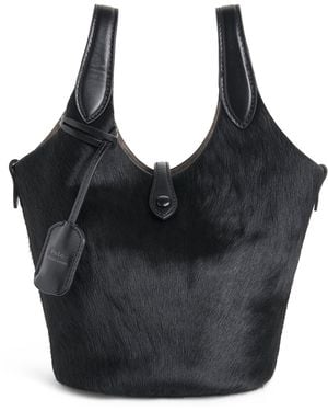 Polo Ralph Lauren Small Haircalf Polo Play Cross-Body Bag - Black