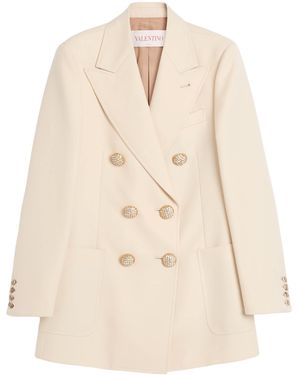 Valentino Garavani Virgin Wool Blazer - Natural