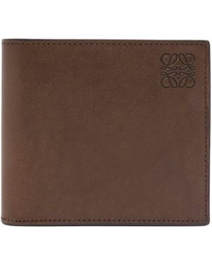 Loewe Leather Bifold Wallet - Brown