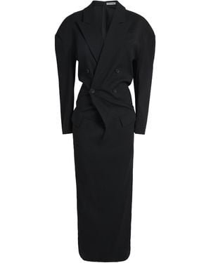 Issey Miyake Like Torso Like Blazer Maxi Dress - Black