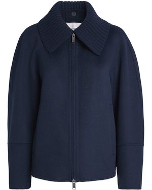 JOSEPH Wool-Cashmere Cooksey Jacket - Blue