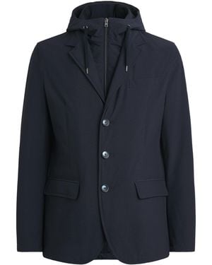 Herno Hooded Jacket - Blue