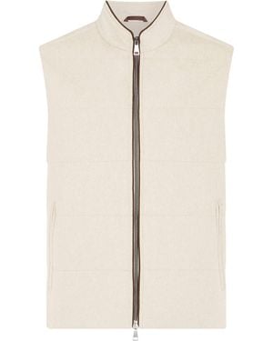 N.Peal Cashmere Cashmere Belgravia Gilet - White