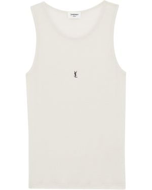 Saint Laurent Tank Top - Natural