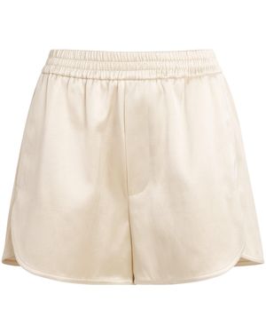 Nanushka Satin Nicla Shorts - Natural