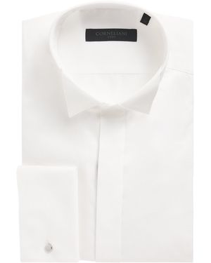 Corneliani Cotton Evening Shirt - White