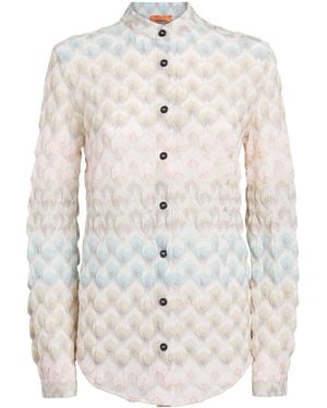 Missoni Lamé Lace Motif Shirt - White