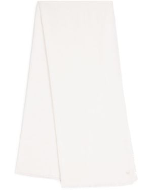 Weekend by Maxmara Viscose-Cashmere Butterfly Scarf - White