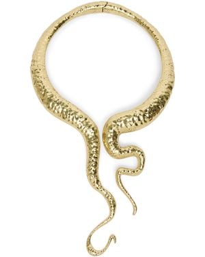 Marina Rinaldi Textured Sculptural Choker - Metallic