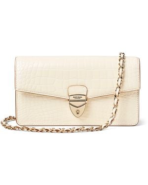 Aspinal of London Mayfair 2 Clutch Bag - Natural