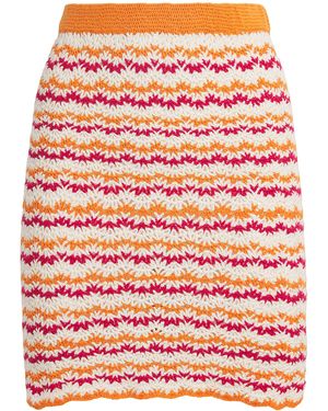 Escvdo Crochet Wayra Mini Skirt - Red