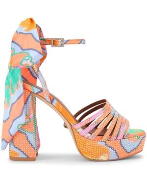 Kurt Geiger Embellished Pierra Platform Sandals - Pink