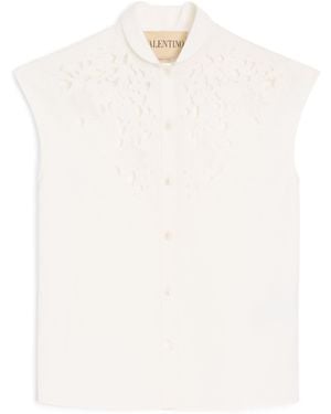 Valentino Cotton Lace Shirt - White