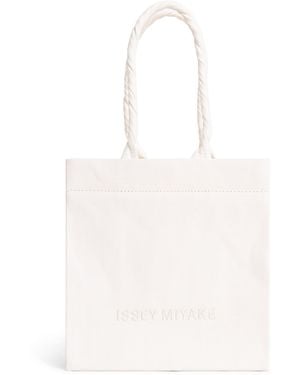 Issey Miyake Paper Bag Tote Bag - White