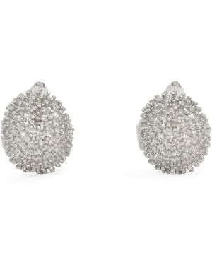 Tateossian Palladium-Plated And Swarovski Crystal Hedgehog Cufflinks - White