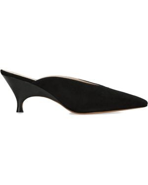 Le Monde Beryl Suede Petra Mules 65 - Black