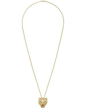 Cartier Tsavorite And Onyx Panthère De Necklace - Metallic