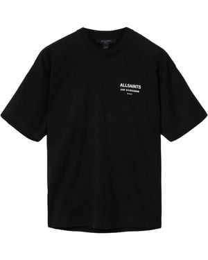 AllSaints Flower Print Eliana Etta T-Shirt - Black