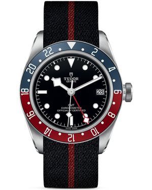Tudor Bay Gmt Stainless Steel Watch - Black