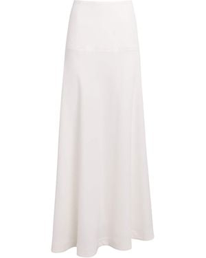 RETORI Cady Half-Circle Maxi Skirt - White