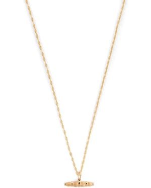 Bleue Burnham Recycled Willow Bar Pendant Necklace - Metallic