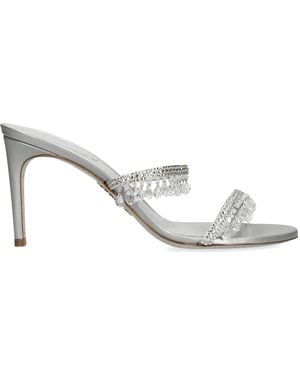 Rene Caovilla Chandelier Heeled Mules 80 - White